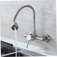 thumbnail image 4 of 360 Degree Swivel Rotatable Wall Mounted Kitchen Faucets With Sprayer In-wall Rotating Sink Hot Cold Water Mixer Tap Single Leve, 4 of 5
