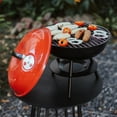 thumbnail image 5 of Caroeas Charcoal Grill, 14'' Cast Iron Portable Charcoal Grill, Convenient Heat Control Outdoor Barbecue Grill, Lightweight Camping Charcoal Grill, 5 of 5