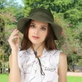 thumbnail image 3 of Usloyux 360° Sun Protection Wide Brim Fisherman Hat for Men, Breathable Mesh Top Outdoor Sun Hat for Fishing, Hiking, Camping, Adjustable Windproof Buckle, 3 of 9