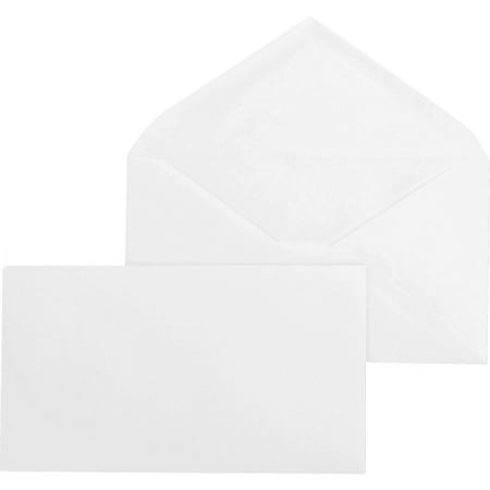 UPC: 0035255044691 | Business Source Diagonal Seam No. 9 Envelopes – Business – #9 – 3 7/8  Width x 8 7/8  Length – 24 lb – Gummed – Wove – 500 / Box – White