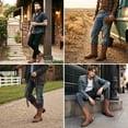 thumbnail image 5 of SMILIN Men's Work Western Cowboy Boots, Cowboy Boots for Men, Brown, Size 10.5, 5 of 9