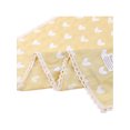 thumbnail image 5 of INSPIRE CHIC Women's Heart Printed Cotton Linen Scarves, Cute Retro Lace Trim Square Headscarf Neckerchief 23.6x23.6" Yellow, 5 of 6