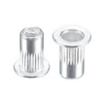 thumbnail image 4 of Unique Bargains M3 Rivets en Alliage d'Aluminium Moleté Tête Plate Fileté Écrou d'Insertion Argent 25 pcs, 4 of 5
