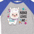 thumbnail image 4 of Inktastic Nana Loves Me Cute and Happy Llama Boys or Girls Toddler T-Shirt, 4 of 5