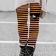 thumbnail image 3 of Gibobby Leggings Termicos Leggings entrenamiento para mujer, pantalones bloque color con ojos Halloween, cálidos, y elásticos（Anaranjado， M), 3 of 5