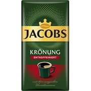 Jacobs Kronung Entkoffeiniert Decaf Ground Coffee 500 Gram / 17.6 Ounce (Pack of 1)