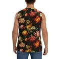 thumbnail image 4 of Kdxio Colorful Tulips for Men's Muscle T-shirt,Sleeveless for Workout Running Athletic Gym Lounge Casual, 4 of 7