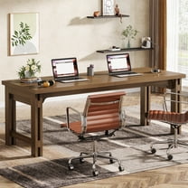 Tribesigns 79-Inch Extra Long Desk, Two -Person Desk Double Desk for Home Office