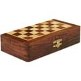 thumbnail image 5 of Ajuny Wood Magnetic Chess Set with Folding Game Board with Storage, 5 of 5