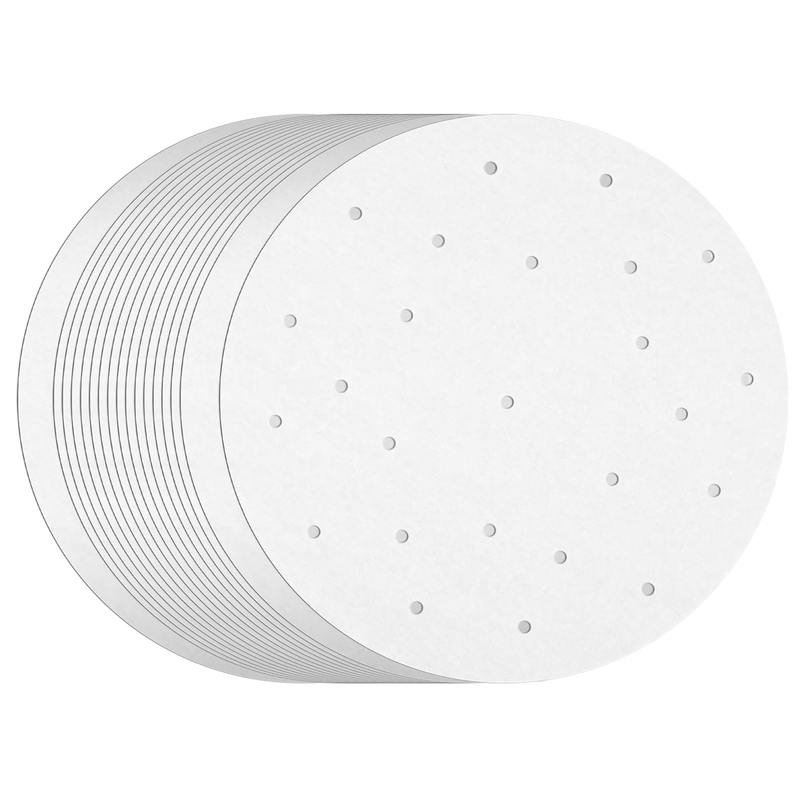 8.5 Inch Perforated Unbleached Liners/Round Details about   200 Pcs Air Fryer Parchment Paper 