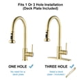 thumbnail image 4 of Kitchen Bar Faucets Deck Mounted Gold 1 or 3 Holes Manual Control, 4 of 6