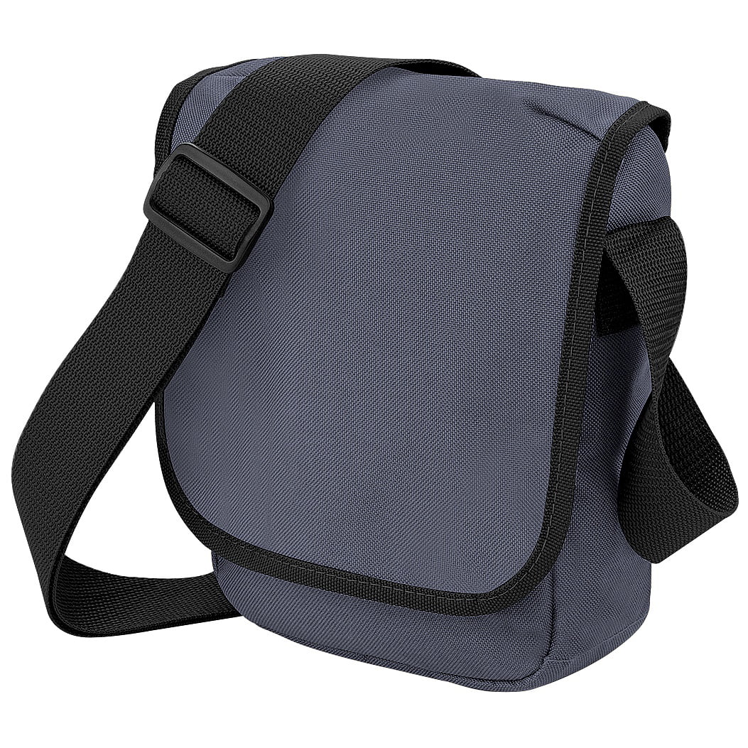 shoulder bags for travel Mens Shoulder Bag BG18 Mini Reporter from Bagbase 