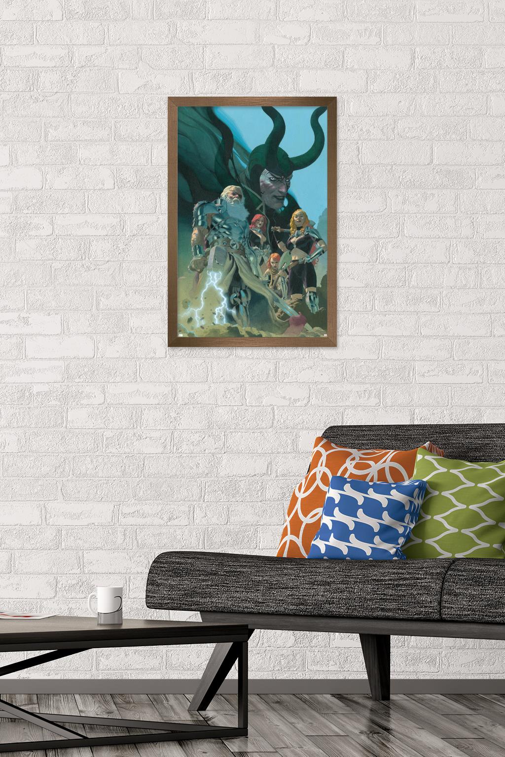 Marvel Comics - Loki - King Thor #1 Wall Poster, 14.725" x 22.375", Framed