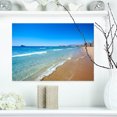 thumbnail image 1 of Benidorm Poniente Vagues de Plage - Impression sur Toile Paysage Marin, 1 of 3