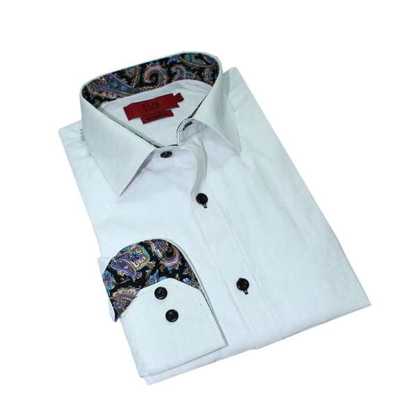 Italy Design Men's Casual Slim Fit Dress Shirt EBSH221M