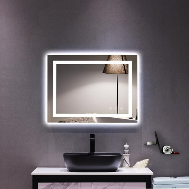 Dimmable Lights Wall Mounted Makeup, What Size Mirror For 32 Inch Vanity
