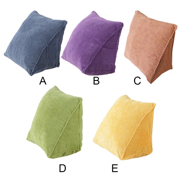 Ruiboury Soft And Comfortable Back Support Cushion For Improved Posture Polyester Support Cushion Pillows Removable And Washable yellow 1Set