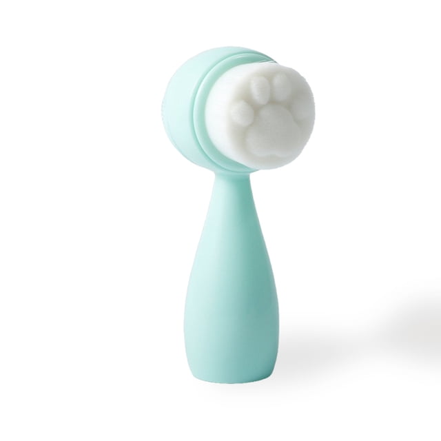 Seitruly Cepillo de limpieza facial con mango Cuidado de la piel Belleza Poros portátiles Suministro exfoliante Regalos Viaje profesional Tratamientos faciales Verde Type 3 Seitruly CE013607-06B
