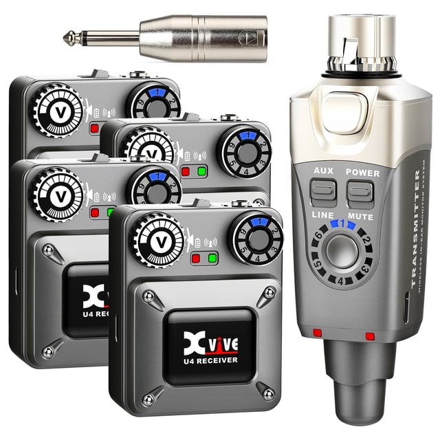 Sistema inalámbrico de monitorización intraural Xvive U4R4 Professional IEM
