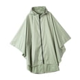thumbnail image 2 of TISHITA Veste Imperméable à Capuche Unisexe Poncho de Pluie Vert, 2 of 7