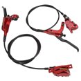 thumbnail image 3 of Bike Disc Brake Set, Mountain Bike Hydraulic Disc Brake Kit 4 Piston Hydraulic Disc Brake Bike CNC Bilateral Oil Brake with 160mm Rotor Disc Suitable for Most Model on the Market, 3 of 7
