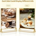 thumbnail image 6 of 12 Pack Acrylic Sign Holder, 4 x 6 inch Clear Display Stand Menu Flyer Holder for Wedding Party, 6 of 7