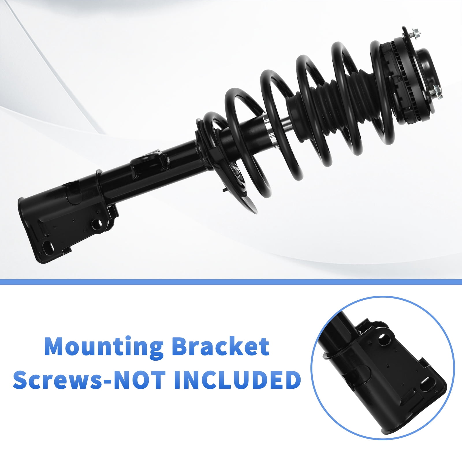 LEDKINGDOMUS Front Complete Strut Assembly with Coil Spring for 2011-2016 Chrysler Town & Country 2011-2020 Dodge Grand Caravan 2011-2014 VW Routan Quick Strut Replacement 471128L 471128R