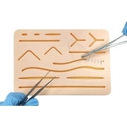 Upgraded Large 3-Layer Suture Pad with Wounds for Practicing Suturing