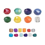 Cousin DIY 5-Strand Rainbow Seed Bead and Rondelle Necklace, 35 in, Adult Unisex