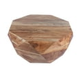 thumbnail image 4 of 33 Inch Diamond Shape Acacia Wood Coffee Table With Smooth Top, Natural Brown- Saltoro Sherpi, 4 of 7