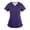 Dark Purple #064, variant on Scrubs for Women – Ultra Soft 4-Way Stretch V-Neck Top with Convenient Pockets, Easy Care Fabric Hot Pink M