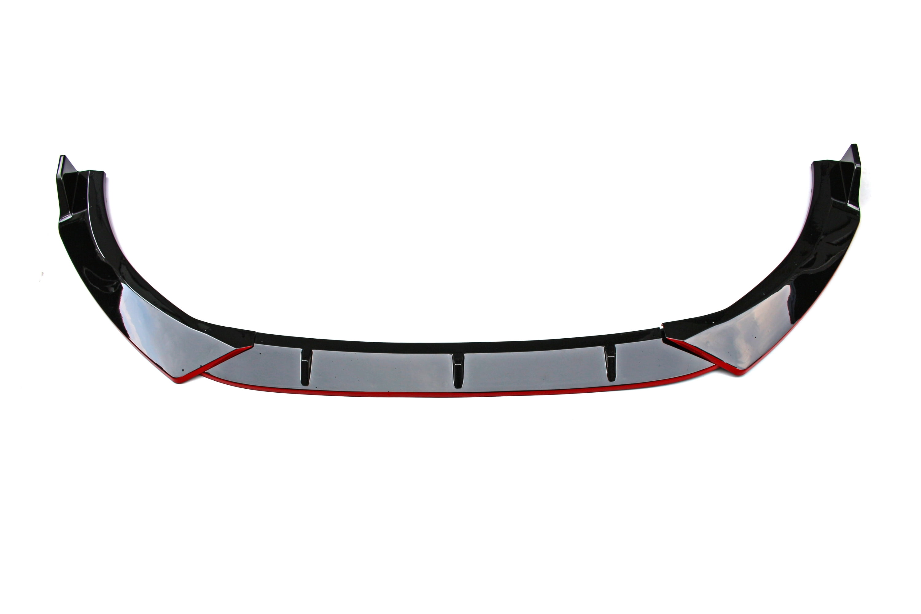 3PCS Set Front Bumper Lip For KIA K5 GT, GT-Line, EX, LX 2020-2024 All Models, Bumper Front Spoiler Air Dam Chin Front Splitter Lip Lower Protector, Gloss Black with Red Trim
