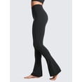 thumbnail image 3 of Leggins CRZ YOGA Butterluxe de cintura alta acampanados negros para mujer, 3 of 6