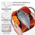 thumbnail image 3 of Fotbe Halloween Pumpkin Bolsa de Almuerzo con Estampado, Lonchera Aislada, Contenedor de Comida Reutilizable Tipo Cooler a Prueba de Fugas, 3 of 6