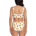 thumbnail image 3 of Daiia Cartoon Squirrel Women's Bikini Set Two Piece Swimsuit High Waisted Bikini Adjustable Straps Bikini Perfect for Beach, Pool, and Summer Vacation-, 3 of 9