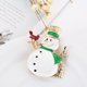 thumbnail image 2 of 1 pieza Broche de Navidad Muñeco de Nieve JAMW Esmalte Sencillez, 2 of 4