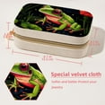 thumbnail image 5 of Frog Velvet Portable Travel Organizer Box with Removable Compartment - Display Case Included - Ideal Gift, 5 of 7