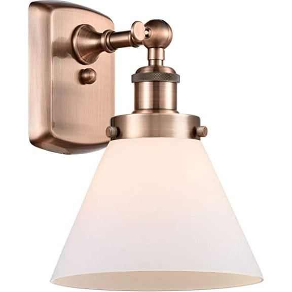 Innovations 916-1W-AC-G41 Large Cone 1 Light Sconce part of the Ballston Collection, Antique Copper