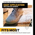 thumbnail image 3 of Molded Cleat Toe Protector, Softball & Baseball Cleat Cover Toe Protectors for Shoes & Cleats - Fits Most Sizes and Styles (White, Right Cleat), 3 of 6