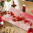 thumbnail image 1 of Kitchen Essentials Valentine's Day Meal Mat Restaurant Table Mat Linen Printed Insulation Mat Western Mat Candlelight Dinner Decoration 18x12in, 1 of 6