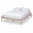 thumbnail image 6 of Baxton Studio Colette French Bohemian Weathered Grey Oak Finished Wood King Size Platform Bed Frame, 6 of 10
