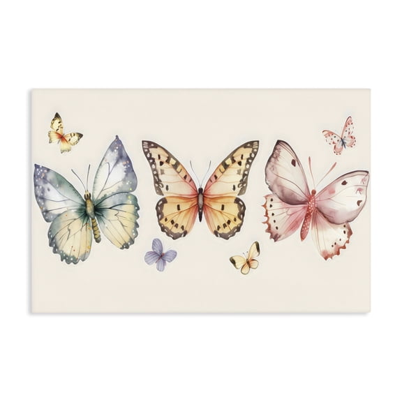 Stupell Industries Cottage Graceful Butterfly Trio Canvas Art, 24 x 16, by Creative Studio