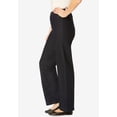 thumbnail image 3 of Woman Within Plus Size Fineline Stretch Denim Wide-Leg Pull-On Jeans, 3 of 4