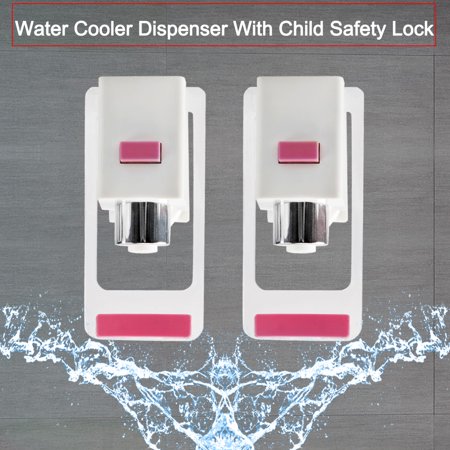 Red Plastic Water Cooler Faucet Push Type Fit Universal Drink