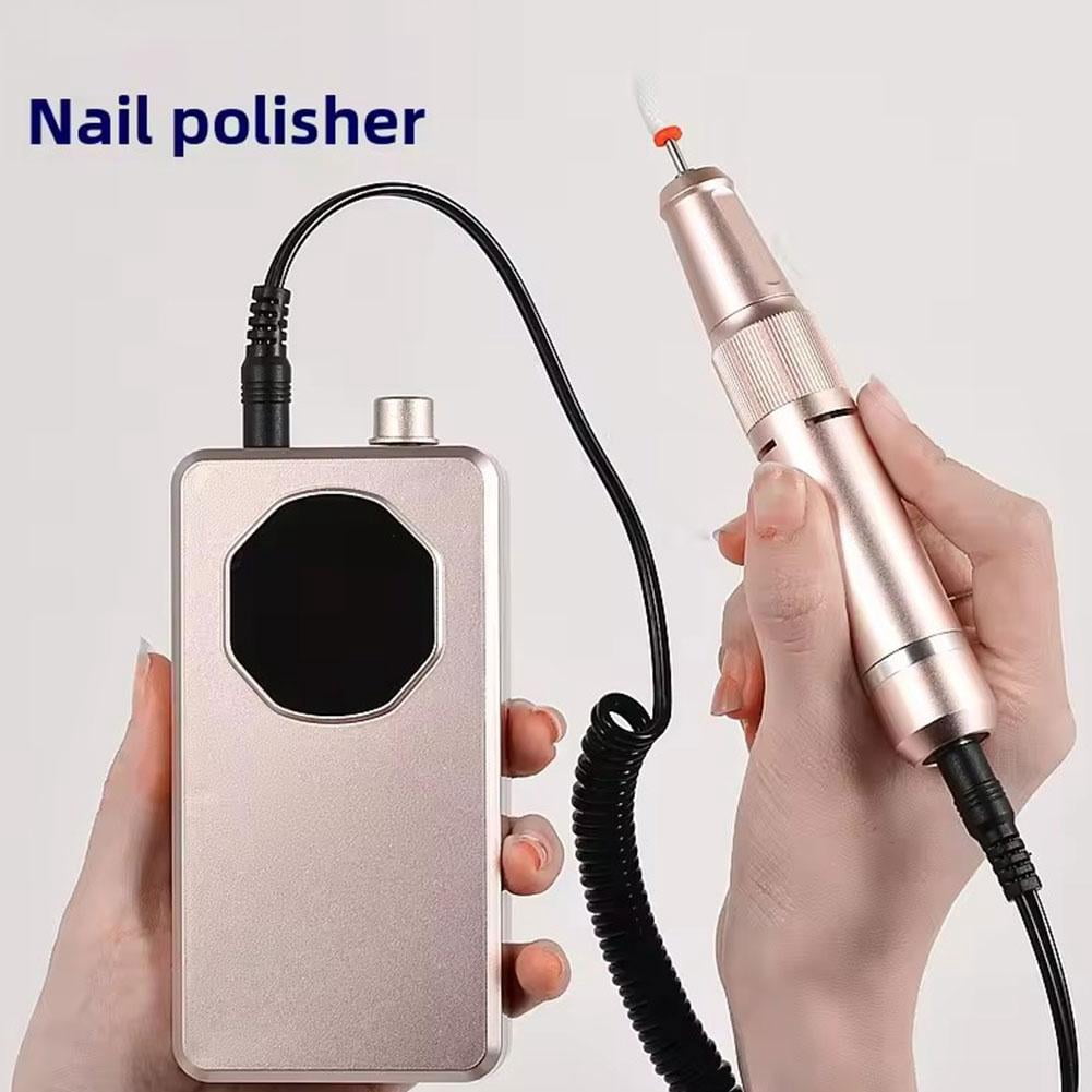 Professional Nail Drill Machine 35000 RPM with LCD Display, Portable Electric Nail File for Acrylic Gel Nails Removal Polishing and Shaping