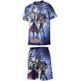 thumbnail image 2 of Kids Yu-Gi-Oh Short Sleeve T-Shirt And Shorts Outfit Set Athletic Mesh Shorts Set for Boys, 2 of 7