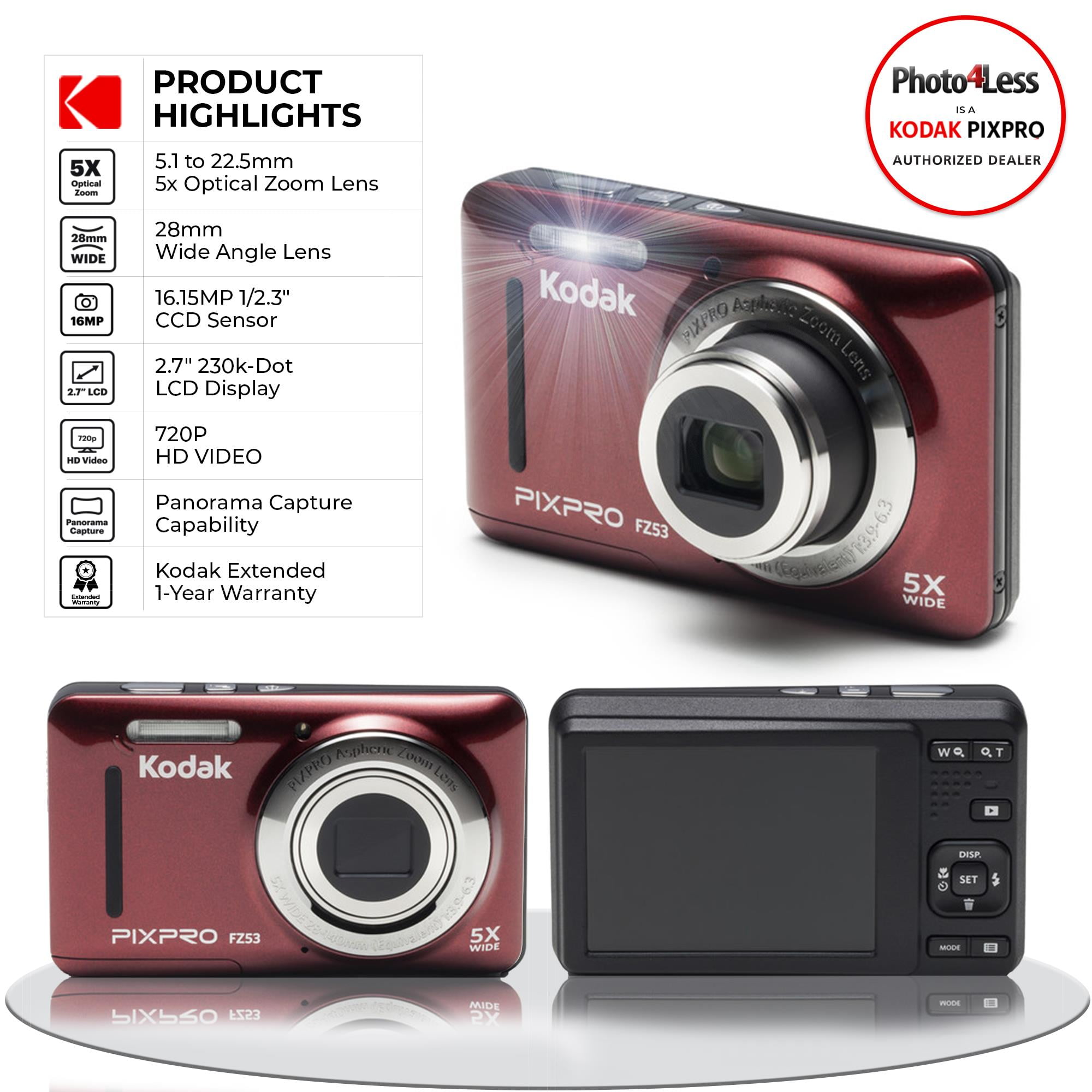  LTGEM Camera Case for Kodak PIXPRO Friendly Zoom FZ41/FZ43/FZ45/FZ53/FZ55  Digital Camera - Storage Travel Protective Carrying Bag for Digital Camera(Grey)  : Electronics