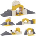 thumbnail image 1 of Qaba 7-Piece Baby Soft Play Set, Foam Climbing Blocks Set, Yellow, 1 of 10