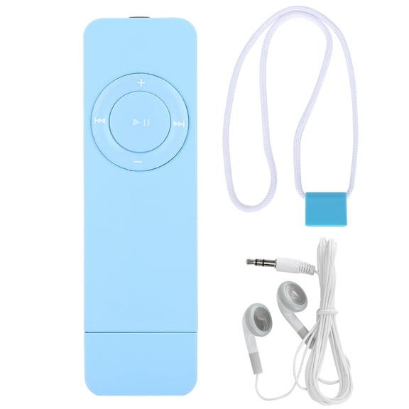 MP3 Music Player Portable Music Media MP3 Player with Lanyard for Listening to MusicBlue