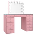 thumbnail image 3 of Impressions Vanity Slaystation Plus 2.0 Makeup Vanity Table with 5 Drawer Units Bundle (Light Pink), 3 of 5